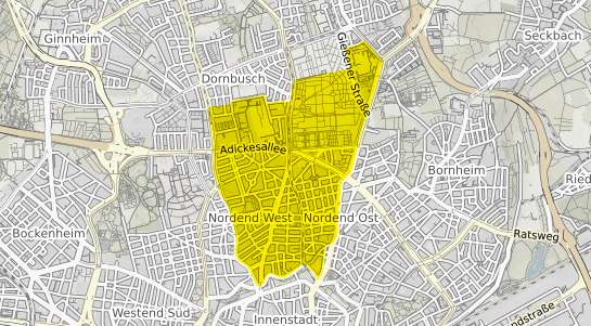 Immobilienpreisekarte Frankfurt am Main Nordend West